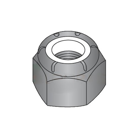 Nylon Insert Lock Nut, 3/8-16, Steel, Black Oxide, 1000 PK